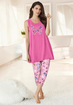 Scoopneck Tank & Capri Legging PJ Set