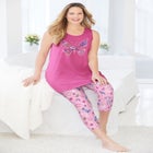 Scoopneck Tank & Capri Legging PJ Set  image number null