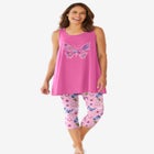 Scoopneck Tank & Capri Legging PJ Set  image number null
