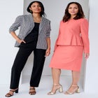 Stretch Crepe Single-Breasted Pantsuit image number null