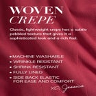 2-Piece Stretch Crepe Single-Breasted Pantsuit image number null