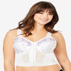 Embroidered Front-Close Longline Posture Bra image number null