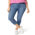 Slim 5-Pocket Denim Capri image number null