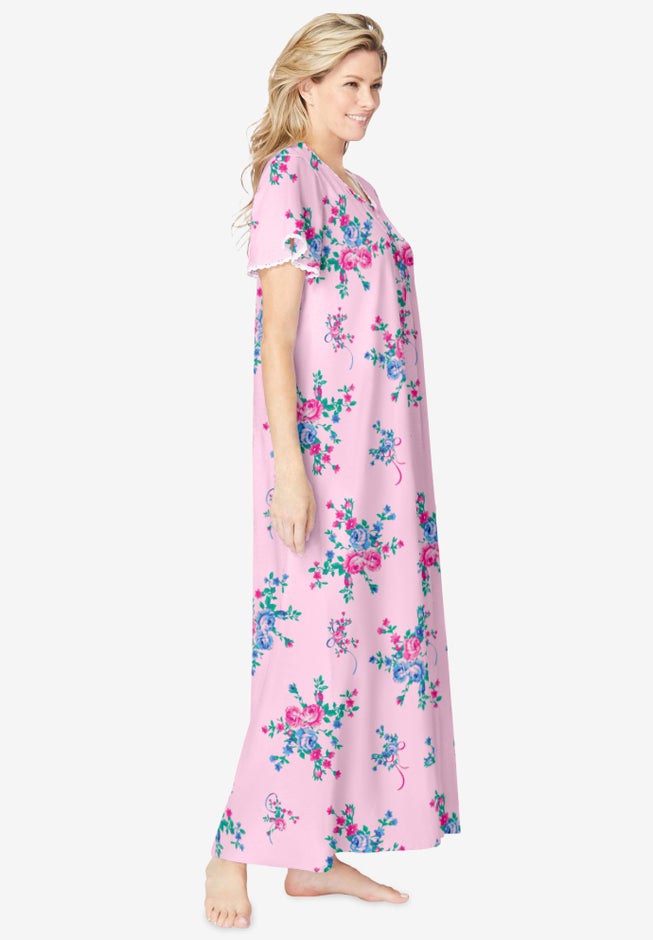 Long Pintuck Knit Gown image number 3