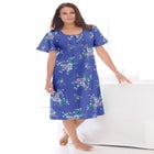 Short Pintuck Knit Gown image number null