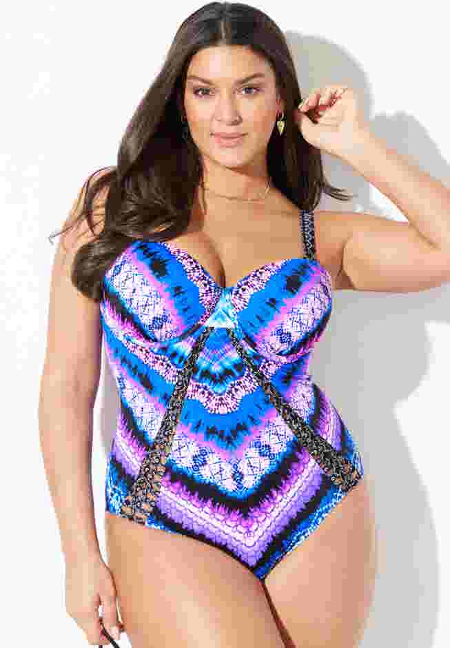 Macrame Underwire One Piece Swimsuit image number 0