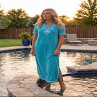 Embellished Knit Lounger image number null