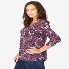 Stretch Cotton Scoop Neck Tee image number null