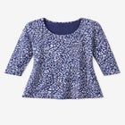 Stretch Cotton Scoop Neck Tee image number null