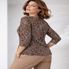 Stretch Cotton Scoop Neck Tee image number null