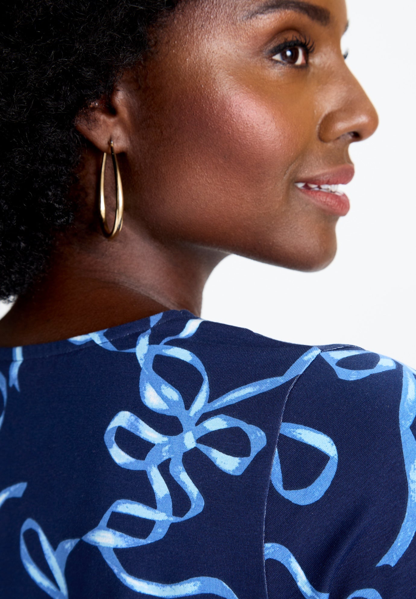 Stretch Cotton Square Neck Tee image number 3