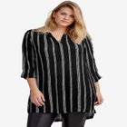 Notch Neck Crinkle Tunic image number null
