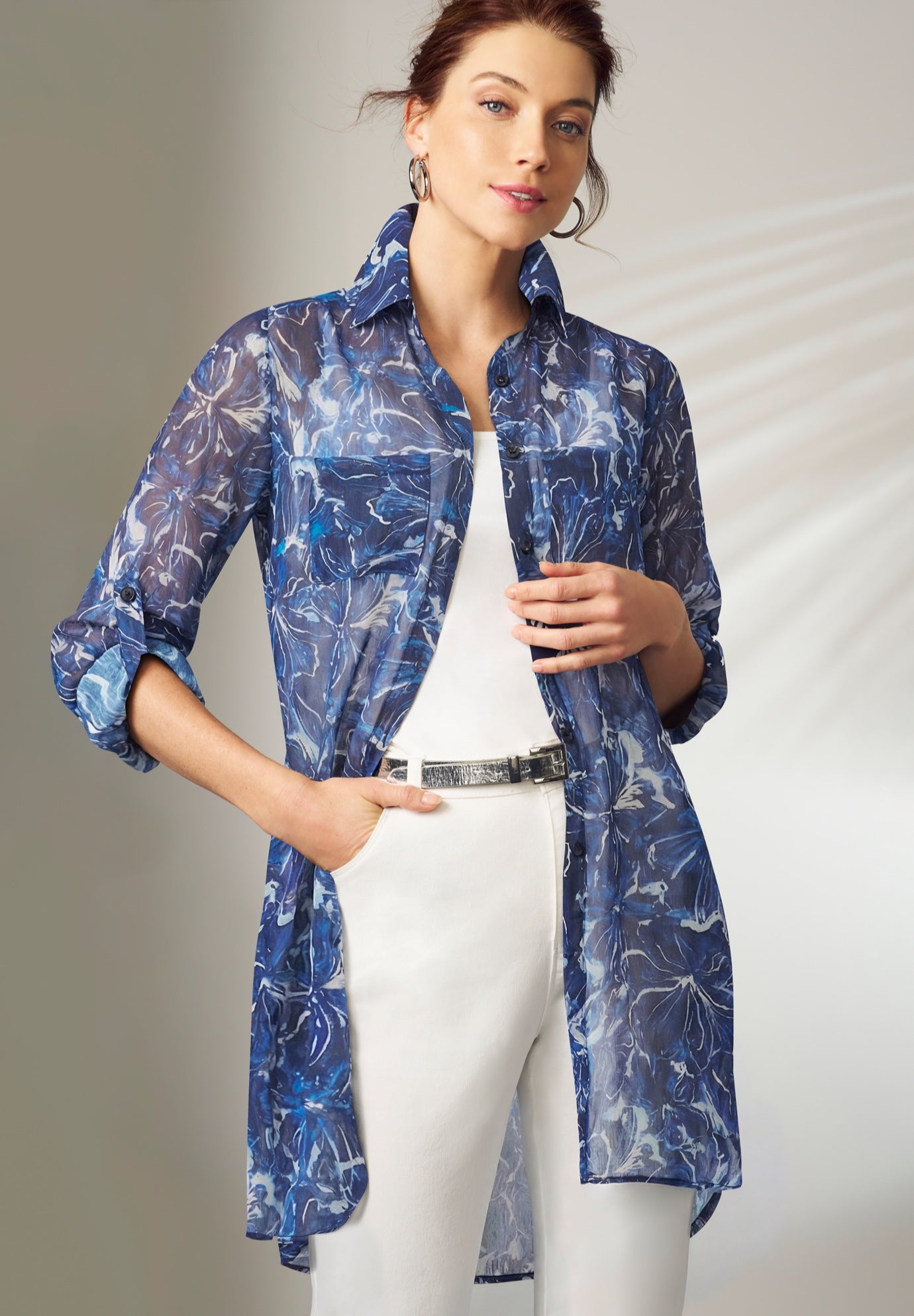 Sheer Georgette Mega Tunic image number 0