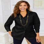 Stretch Cotton Poplin Button Down Shirt image number 0