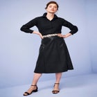 Stretch Cotton Poplin Button Down Shirt image number 1