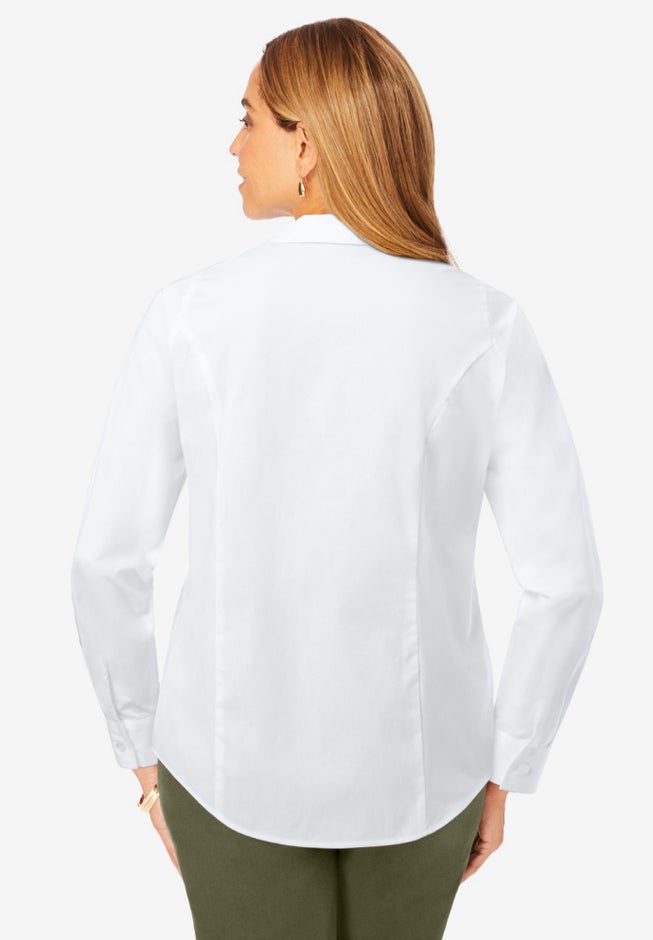 Wrinkle-Free Stretch Poplin Shirt image number 2