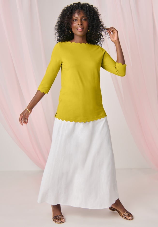 Scallop Boatneck Tunic image number 5