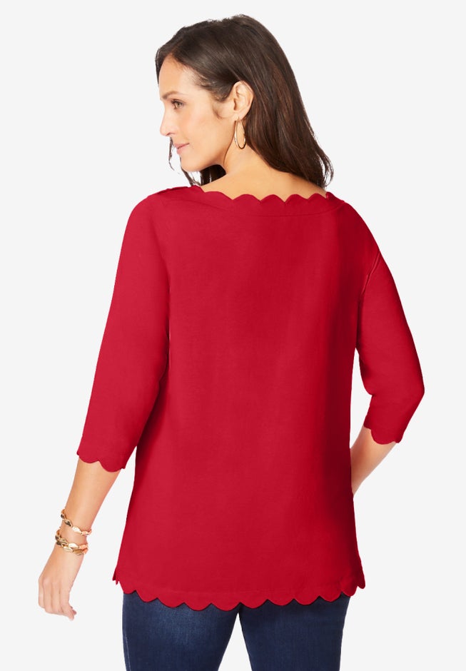Scallop Boatneck Tunic image number 1