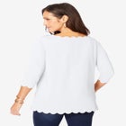 Scallop Boatneck Tunic image number null