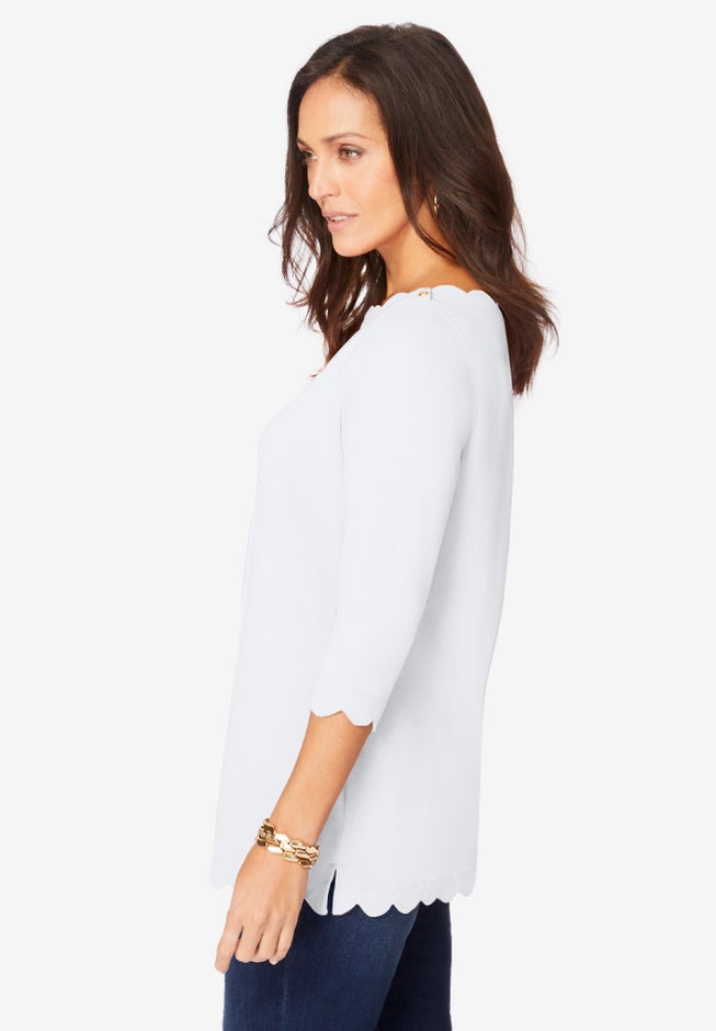 Scallop Boatneck Tunic image number 1
