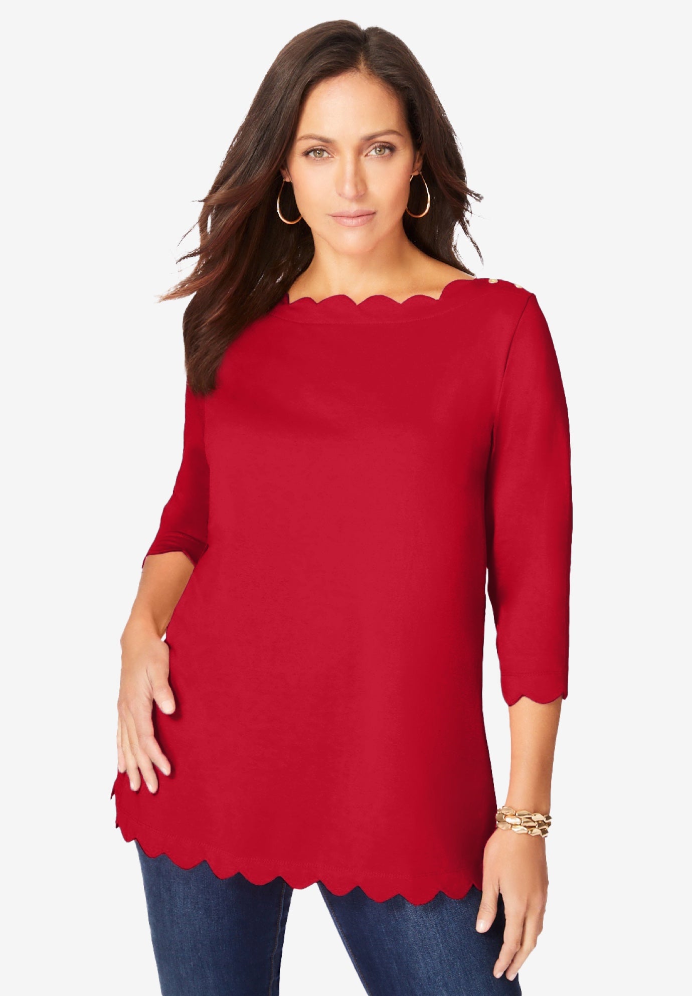 Scallop Boatneck Tunic image number 0