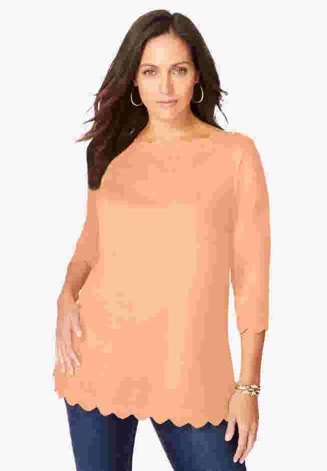 Scallop Boatneck Tunic image number 0