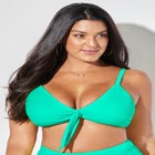 Mentor Tie Front Bikini Top image number null