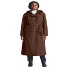 Double Breasted Long Trench Raincoat image number null