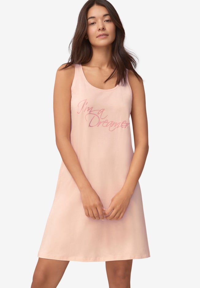 A-Line Sleeveless Sleep Shirt image number null