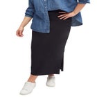 Knit Maxi Skirt image number null