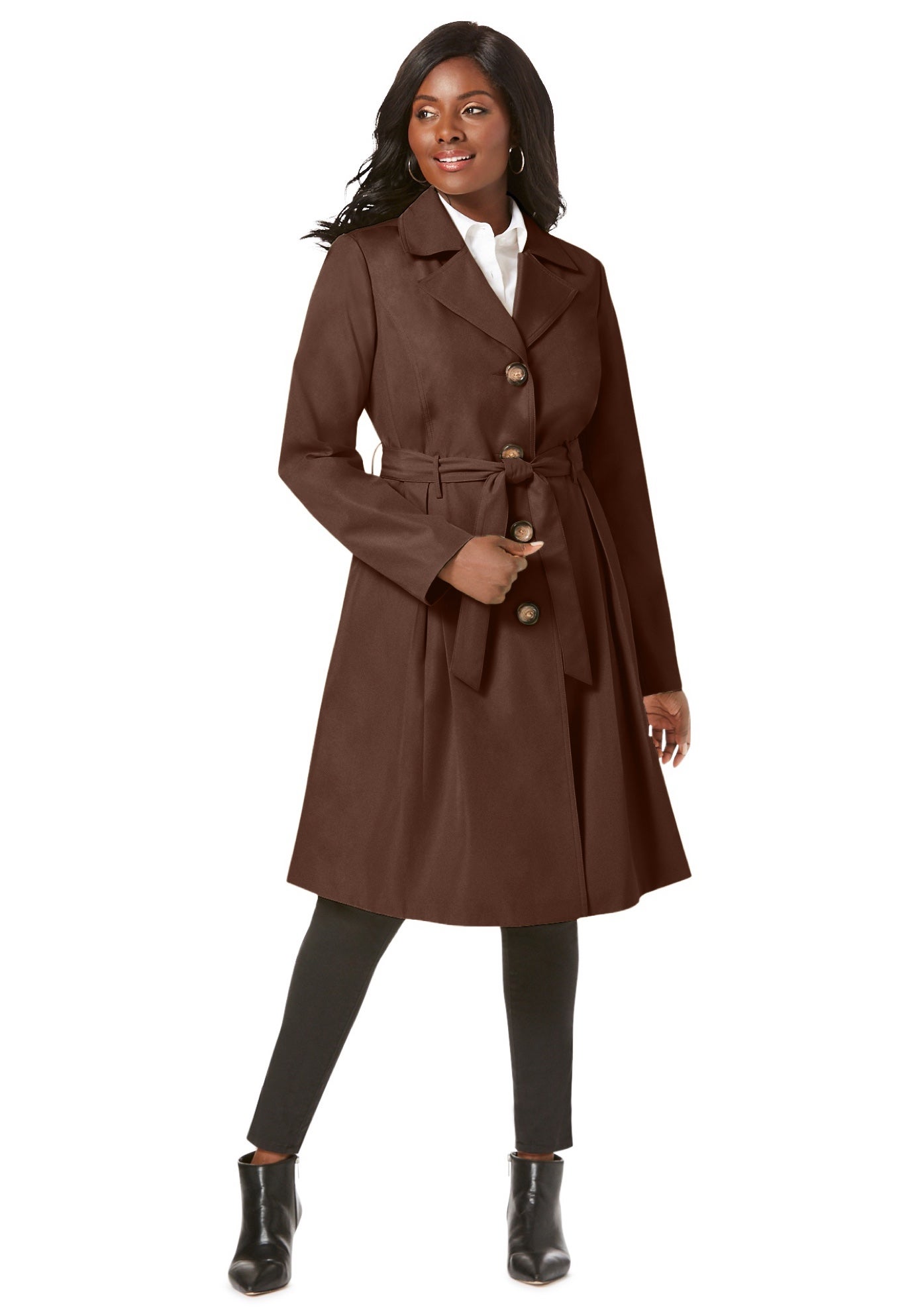 Pleated Trench Coat image number 0