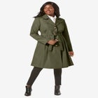 Pleated Trench Coat image number null