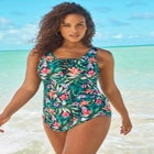 Sarong-Front Swimsuit image number 0