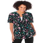 7-Day Layer-Look Elbow-Sleeve Tee image number null