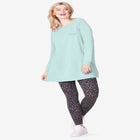 French Terry Love Tunic Sweatshirt image number null