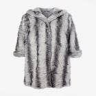 Plus Size Hooded Faux Fur Coat image number 6