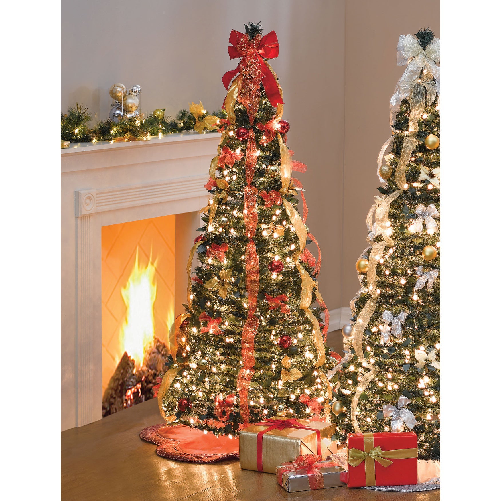 7½ ft. Pre-Lit Pop-Up Christmas Tree with Remote image number 0