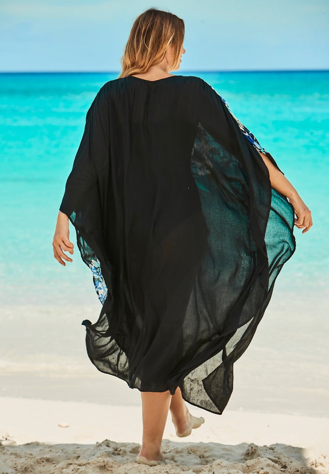 Long Embellished Cover Up image number null