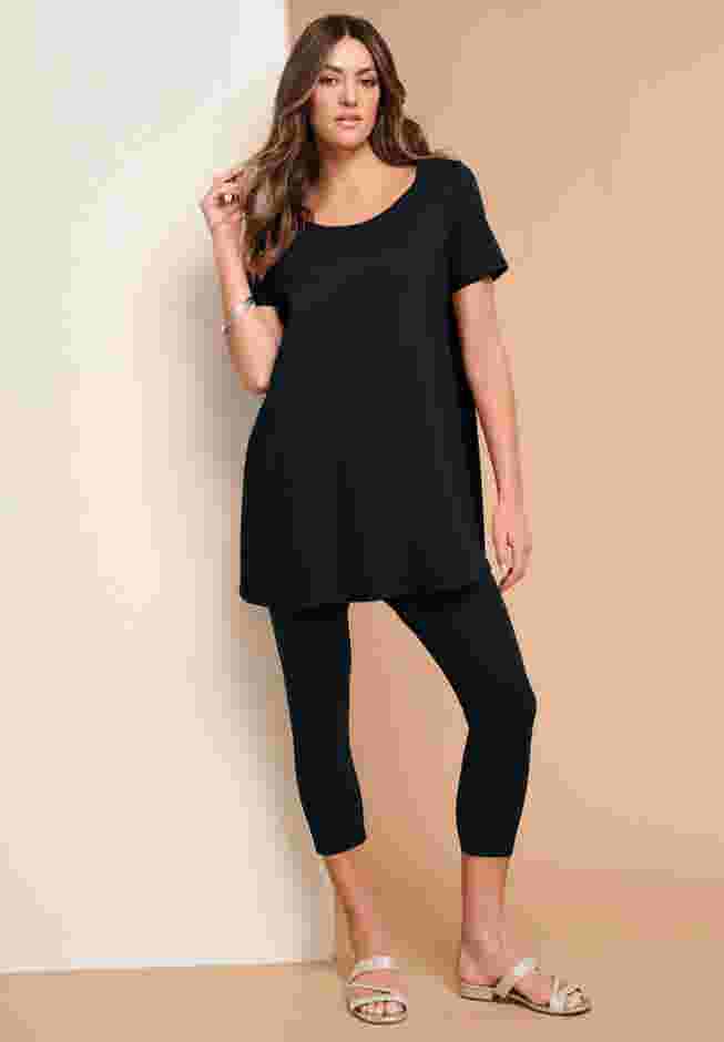 Plus Size Cotton Ultimate Scoopneck Swing Tunic image number 0