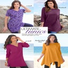 Plus Size Cotton Ultimate Scoopneck Swing Tunic image number null
