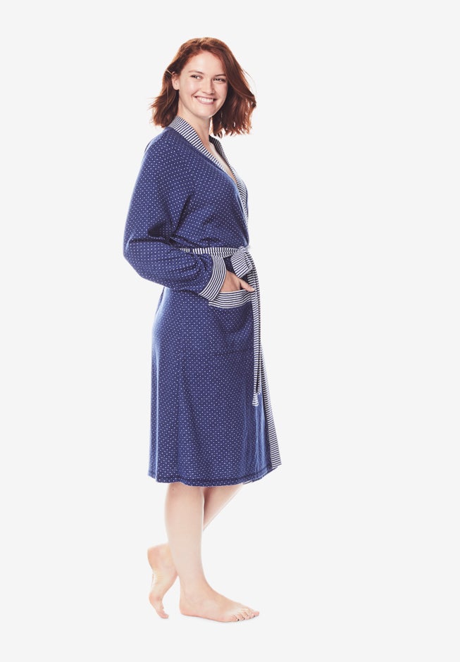 Heathered Knit Robe  image number 2