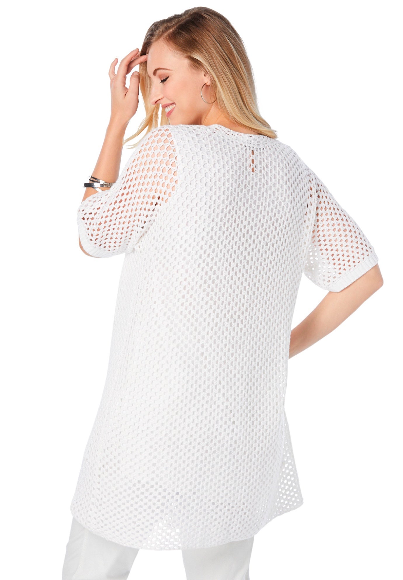 Crochet Long Cardigan image number 1