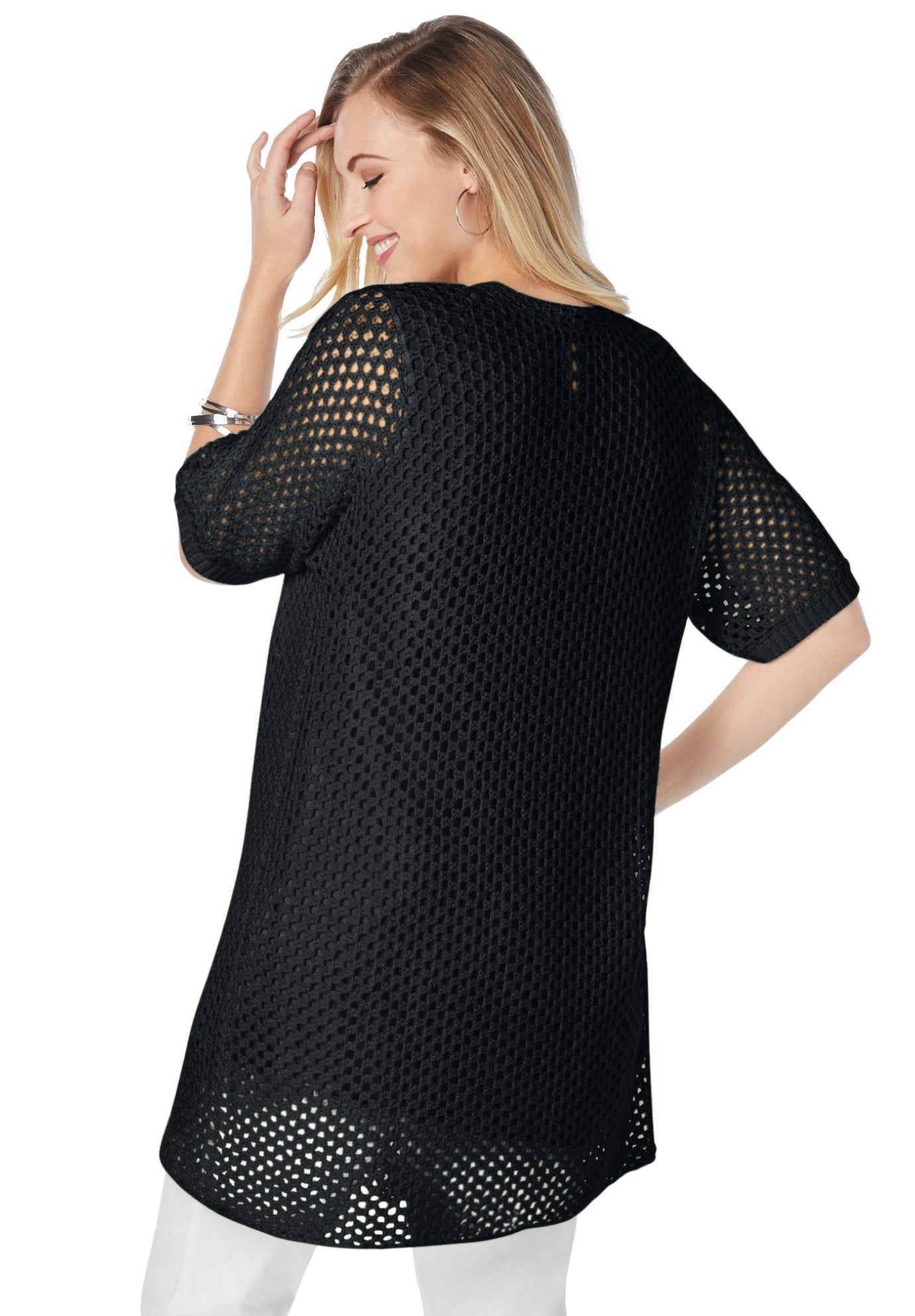 Crochet Long Cardigan image number 1