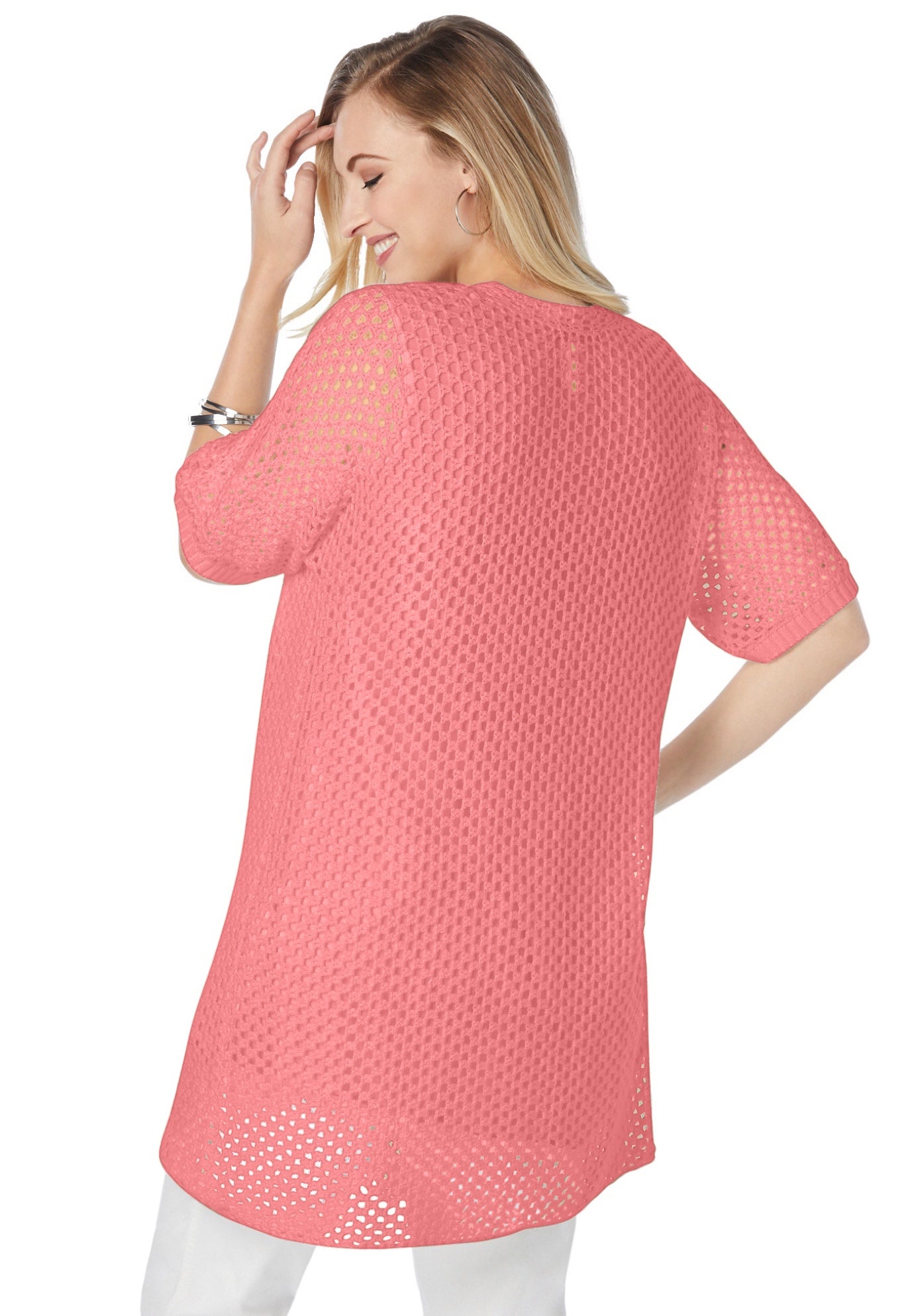 Crochet Long Cardigan image number 1