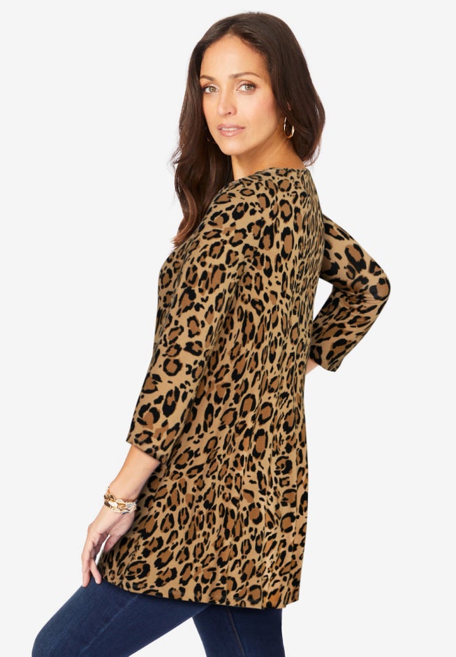 Stretch Knit Swing Tunic