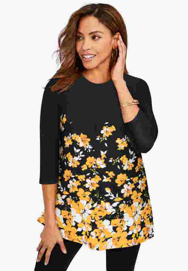 Stretch Knit Swing Tunic image number 0