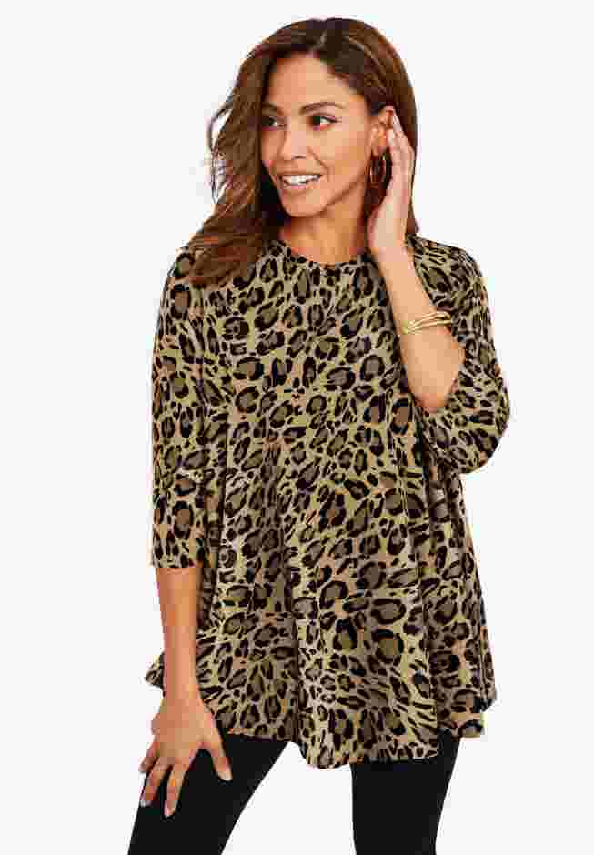 Stretch Knit Swing Tunic image number 1