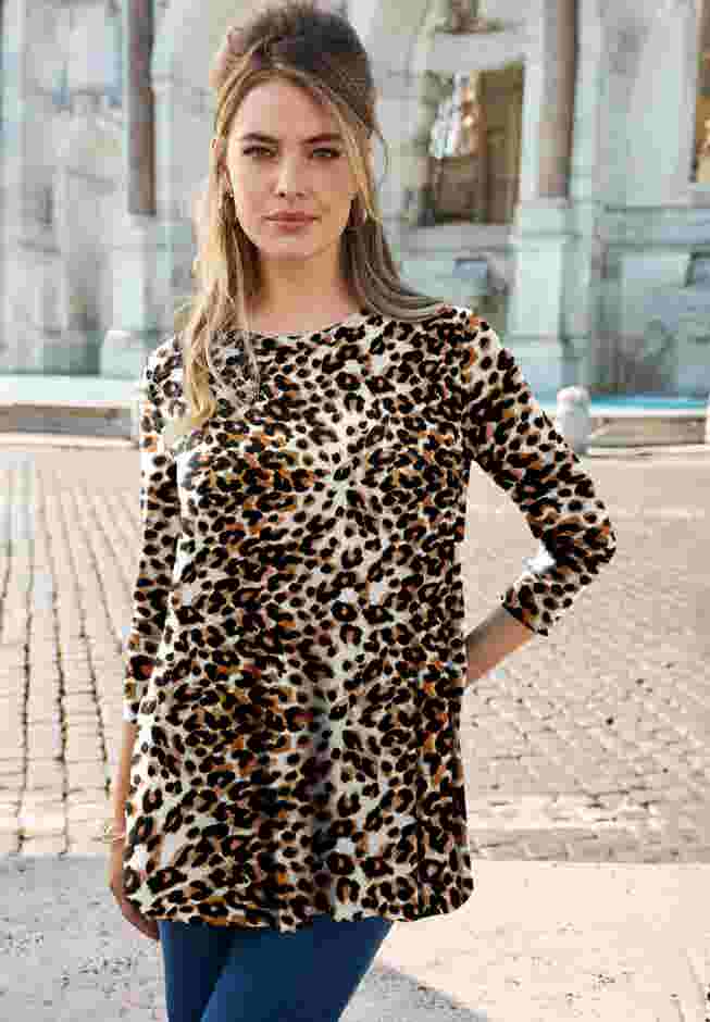 Stretch Knit Swing Tunic image number 0