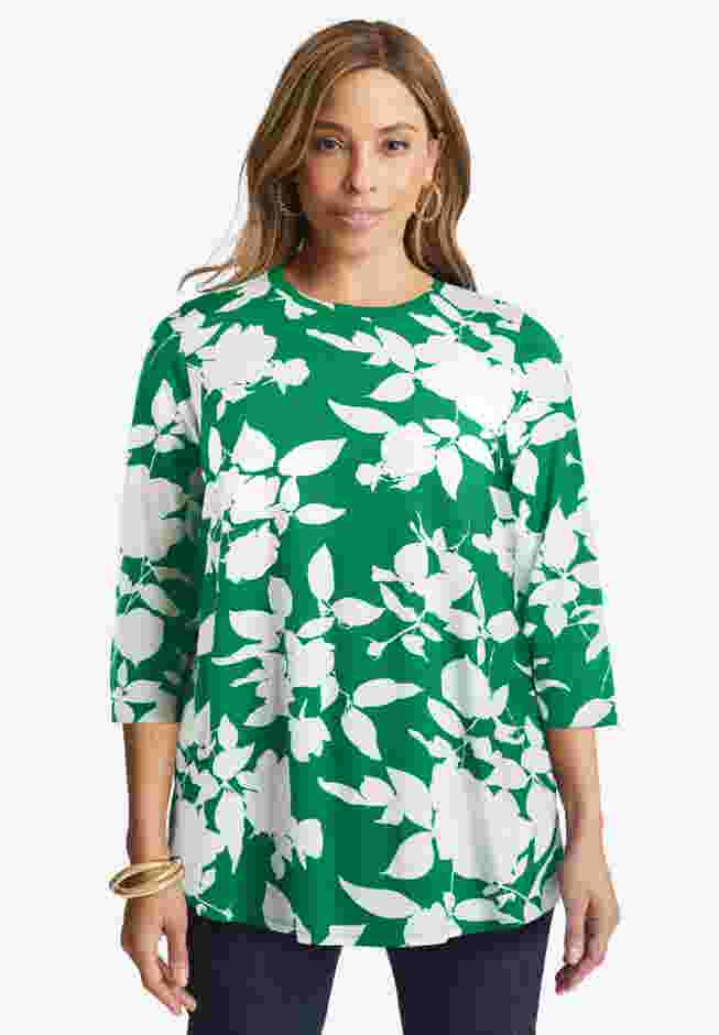 Stretch Knit Swing Tunic image number 0
