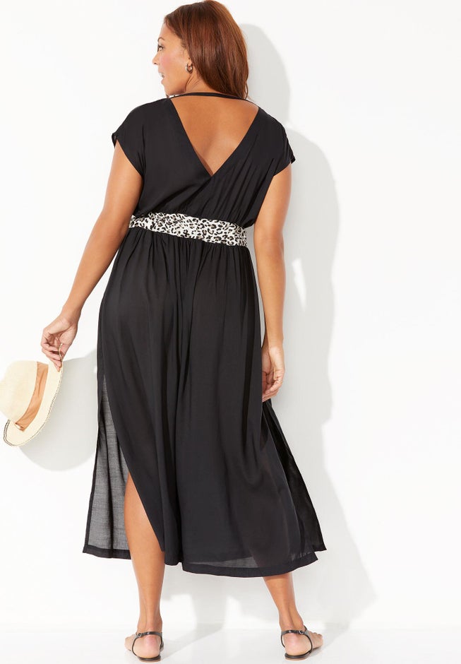 Stephanie V-Neck Cover Up Maxi Dress image number 1